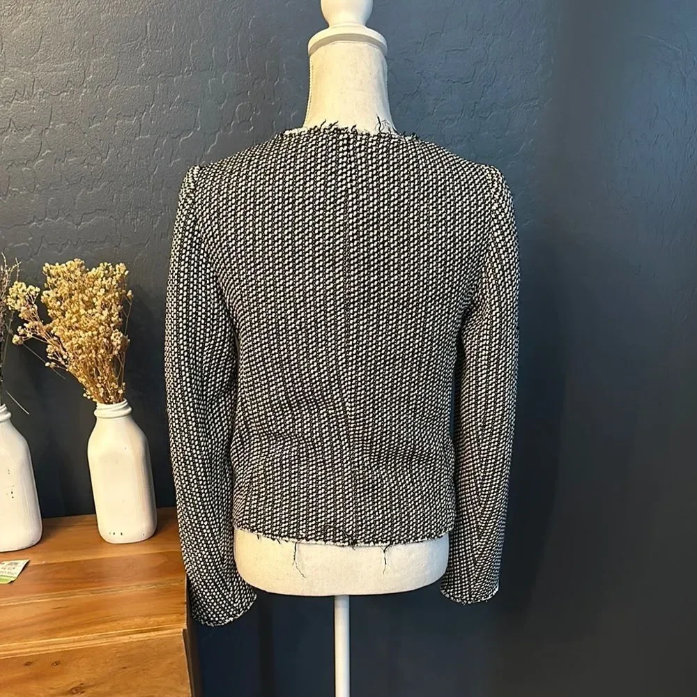 Gap‎ Black and White Tweed Jacket - Picture 3 of 6